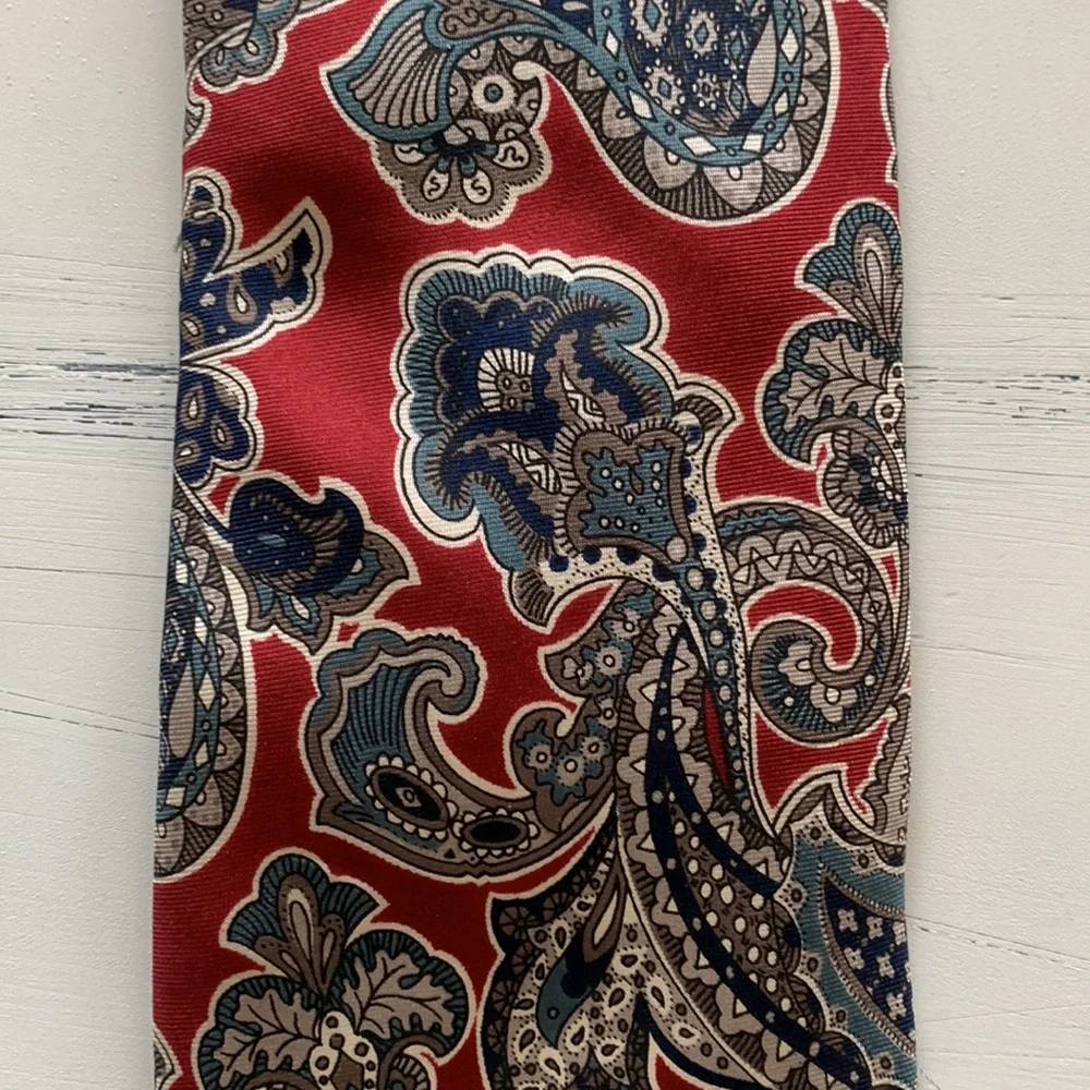 Christian Dior vintage paisley silk tie 🐳 - Picture 4 of 4